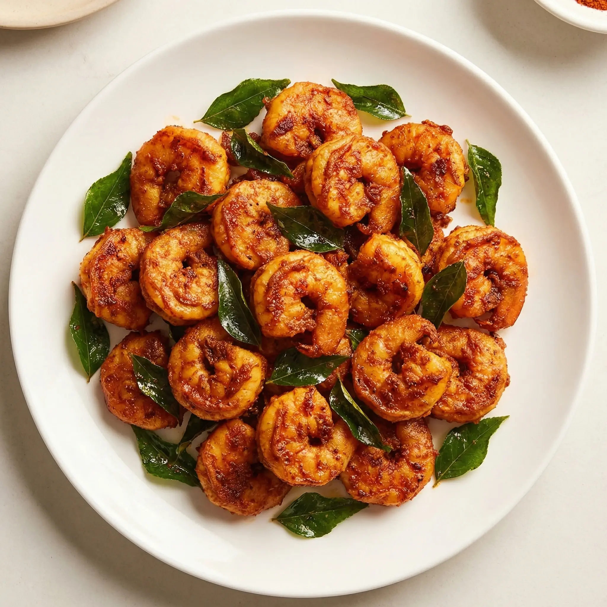 Kanthari Prawns - Spicy Kerala prawns at Olive South Indian Cuisine Calgary