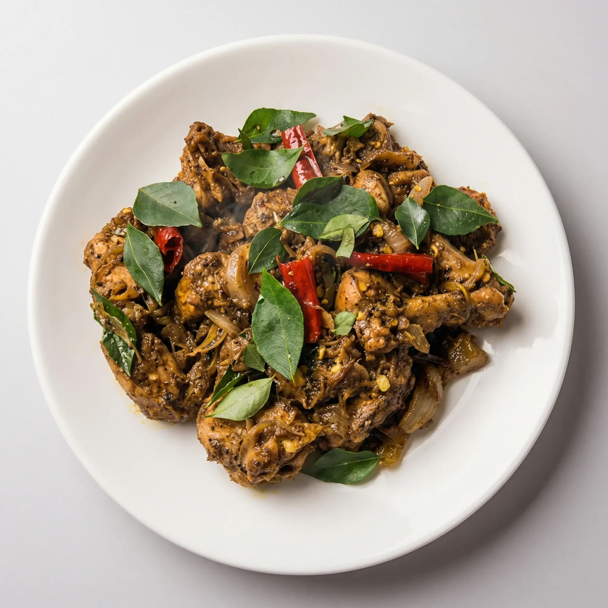 Kurumulaku Kozhi Roast - Kerala pepper chicken at Olive South Indian Cuisine Calgary